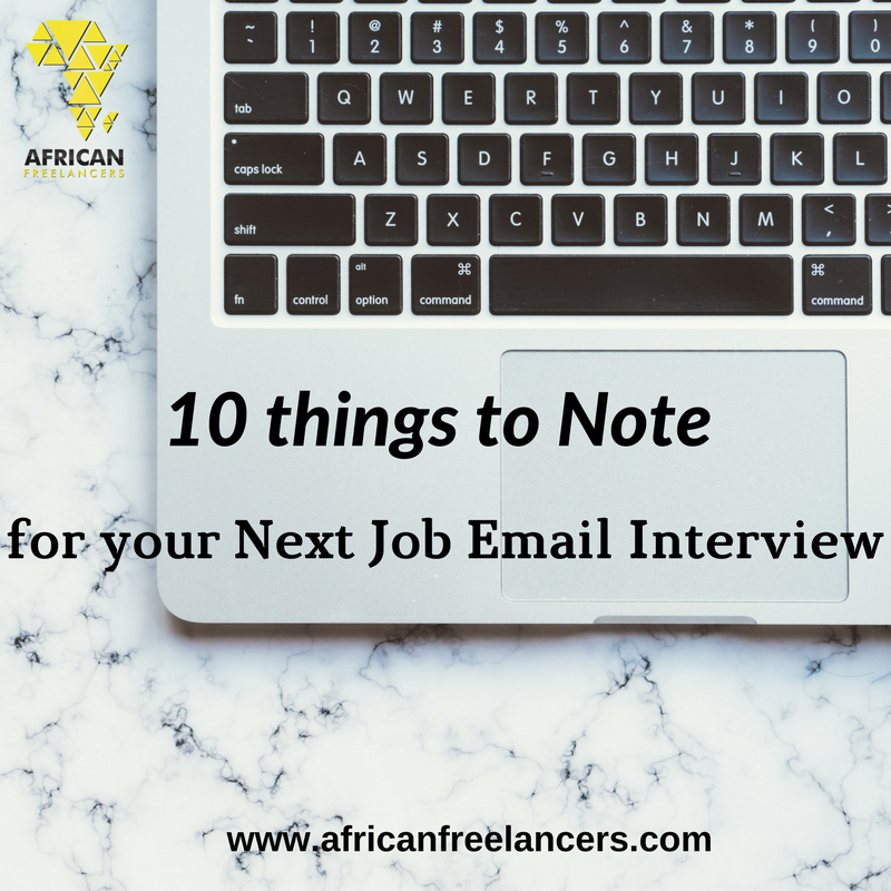 10 things to Note for your Next Job Email Interview