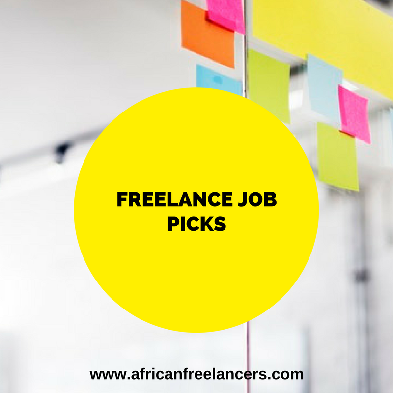 Freelance Job Picks (Vol. 1)