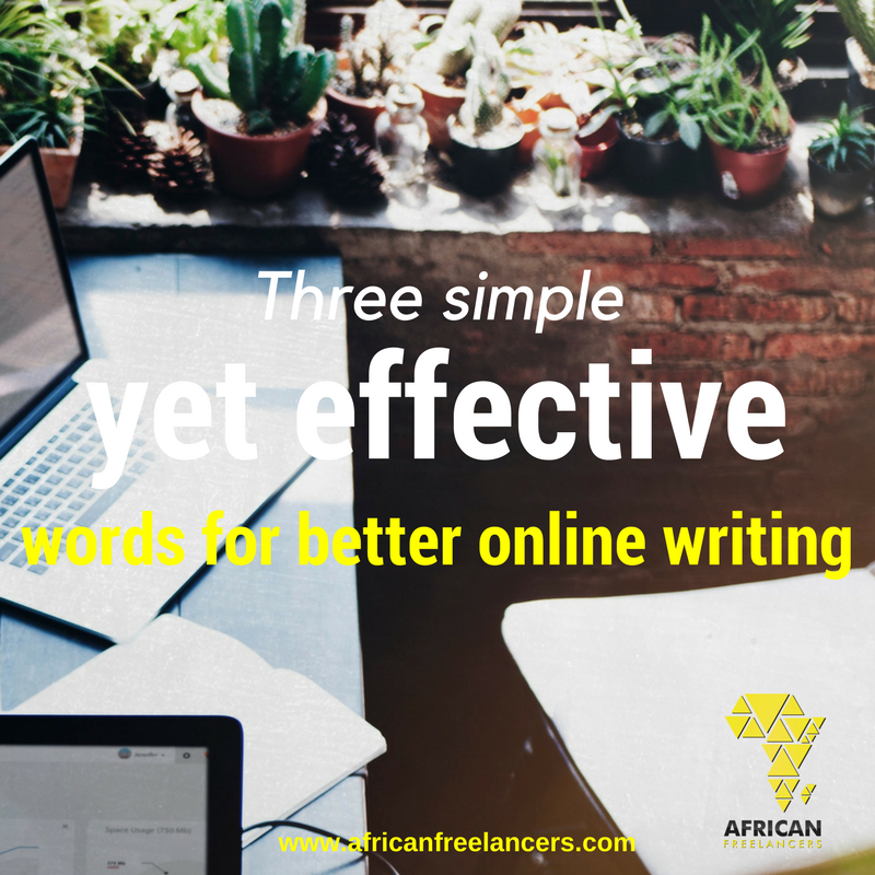 Three simple yet effective words for better online writing